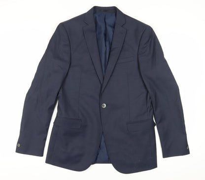 Mens UK Size 40 T.M.Lewin Regular Blue Suit Jacket