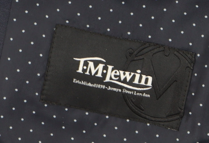 Mens UK Size 40 T.M.Lewin Regular Blue Suit Jacket
