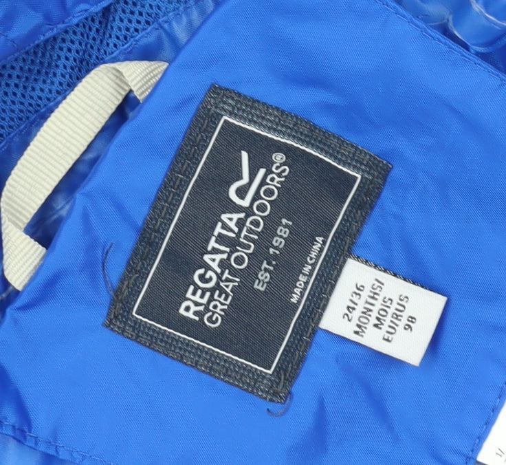 Regatta Boys Blue Snowsuit 9 Months Hooded Winter Outdoor