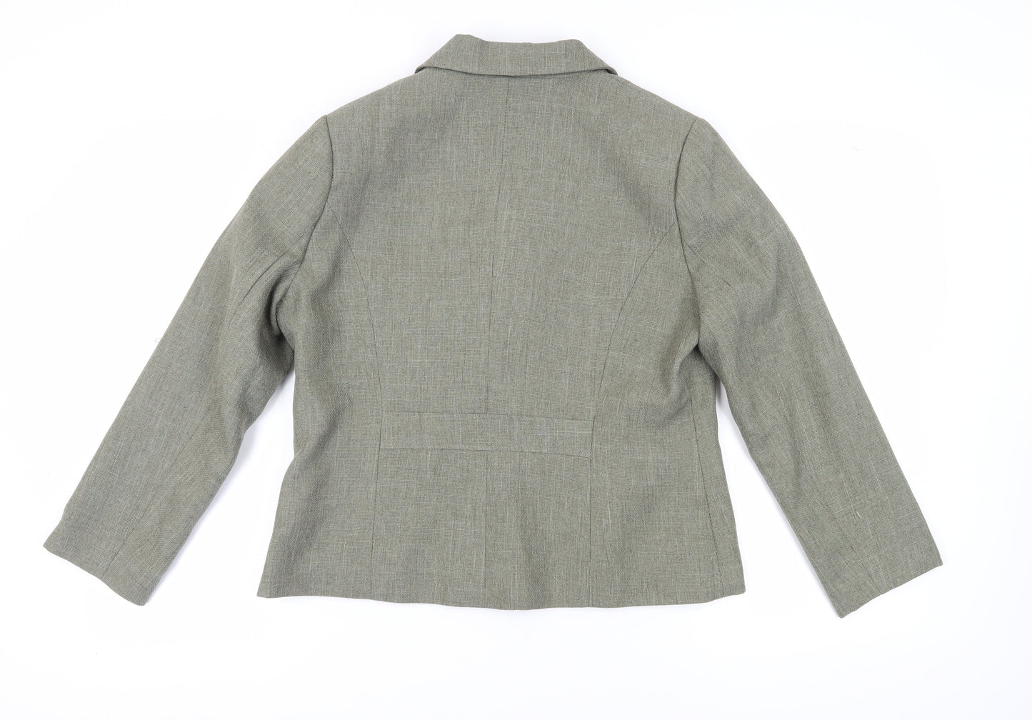 Eastex Women's Green Size 14 Bouclé Suit Jacket