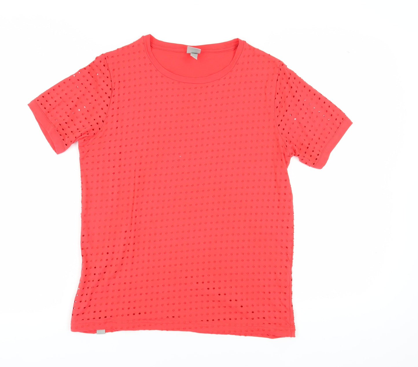 Womens UK Size S Bench Red Basic T-Shirt