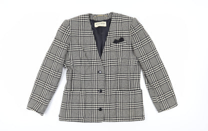 Windsmoor Women's Black Houndstooth Blazer, Size 10