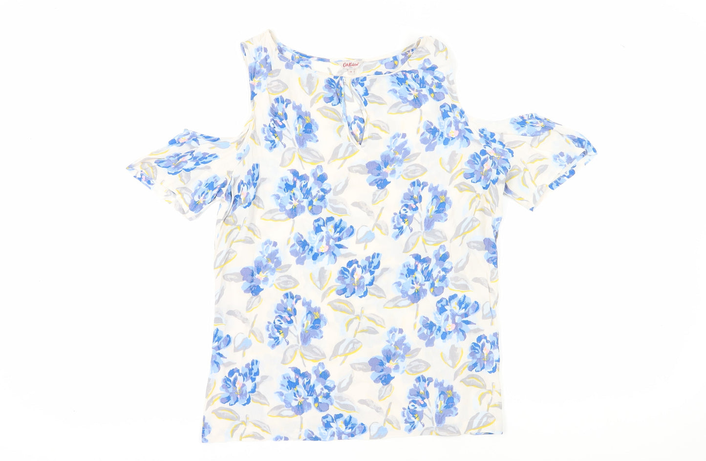 Womens UK Size 12 Cath Kidston Multicoloured Cold Shoulder Blouse