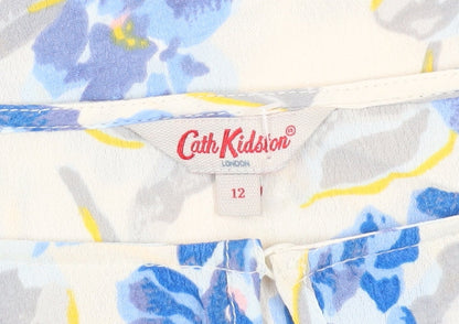 Womens UK Size 12 Cath Kidston Multicoloured Cold Shoulder Blouse