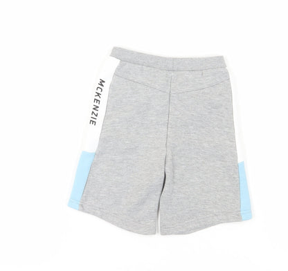 McKenzie Boys Grey Sweat Shorts 2-3 Years Casual Colourblock