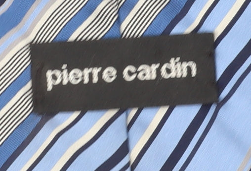 Pierre Cardin Men's Blue Striped Silk Tie, One Size