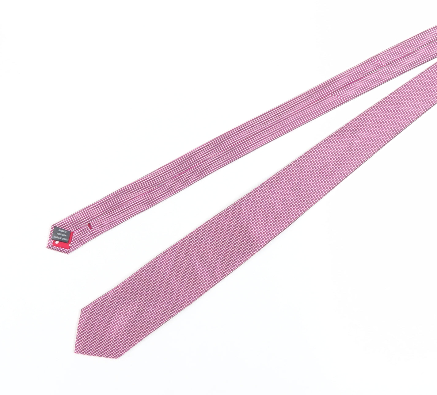 Jeff Banks Pink Polka Dot Silk Men's Tie