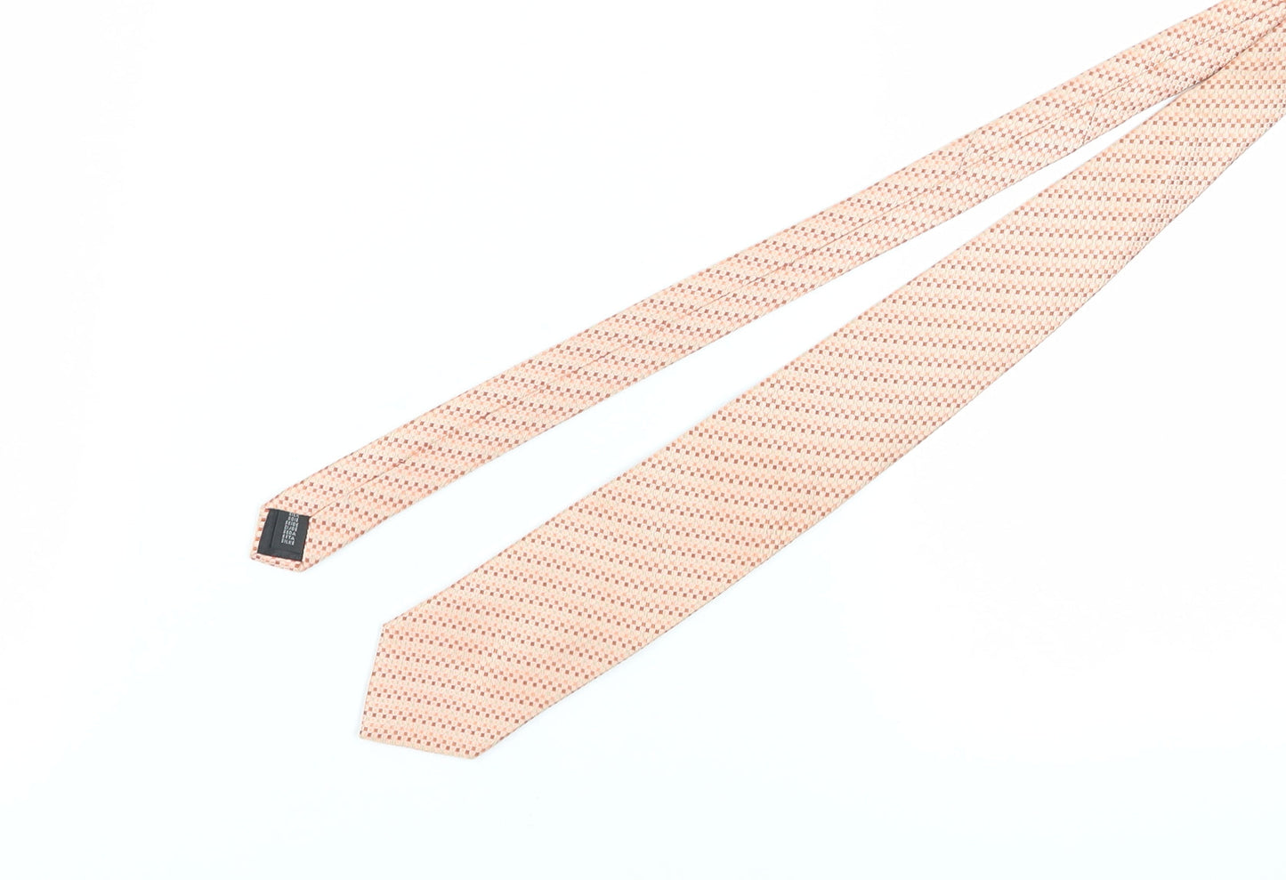 Van Heusen Men's Beige Geometric Silk Tie