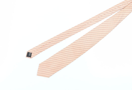 Van Heusen Men's Beige Geometric Silk Tie