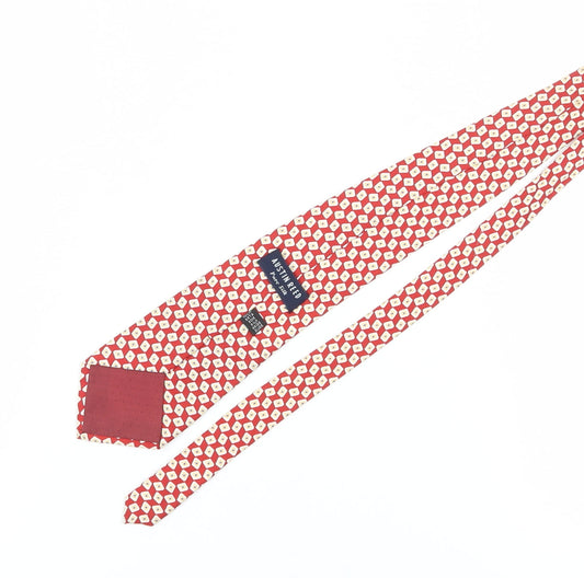 Austin Reed Men's Red Silk Designer Tie, One Size