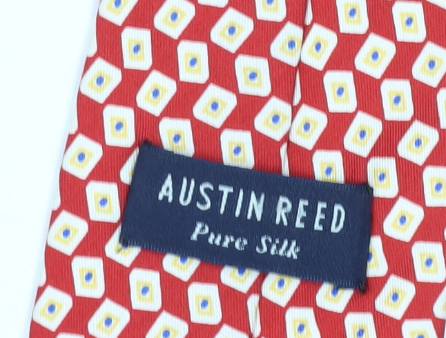 Austin Reed Men's Red Silk Designer Tie, One Size