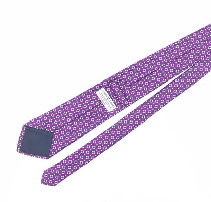 Joseph Turner Men's Purple Silk Geometric Tie