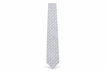 Mens Van Heusen Grey Geometric 100% Silk Slim Tie