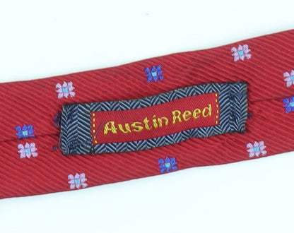 Austin Reed Men's Red Floral Silk Designer Tie