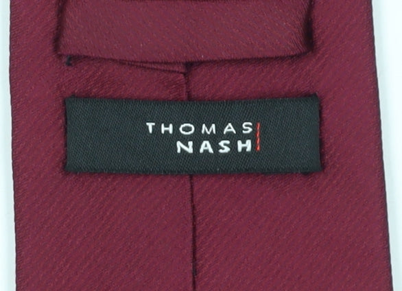 Thomas Nash Men's Red Silk Tie - One Size