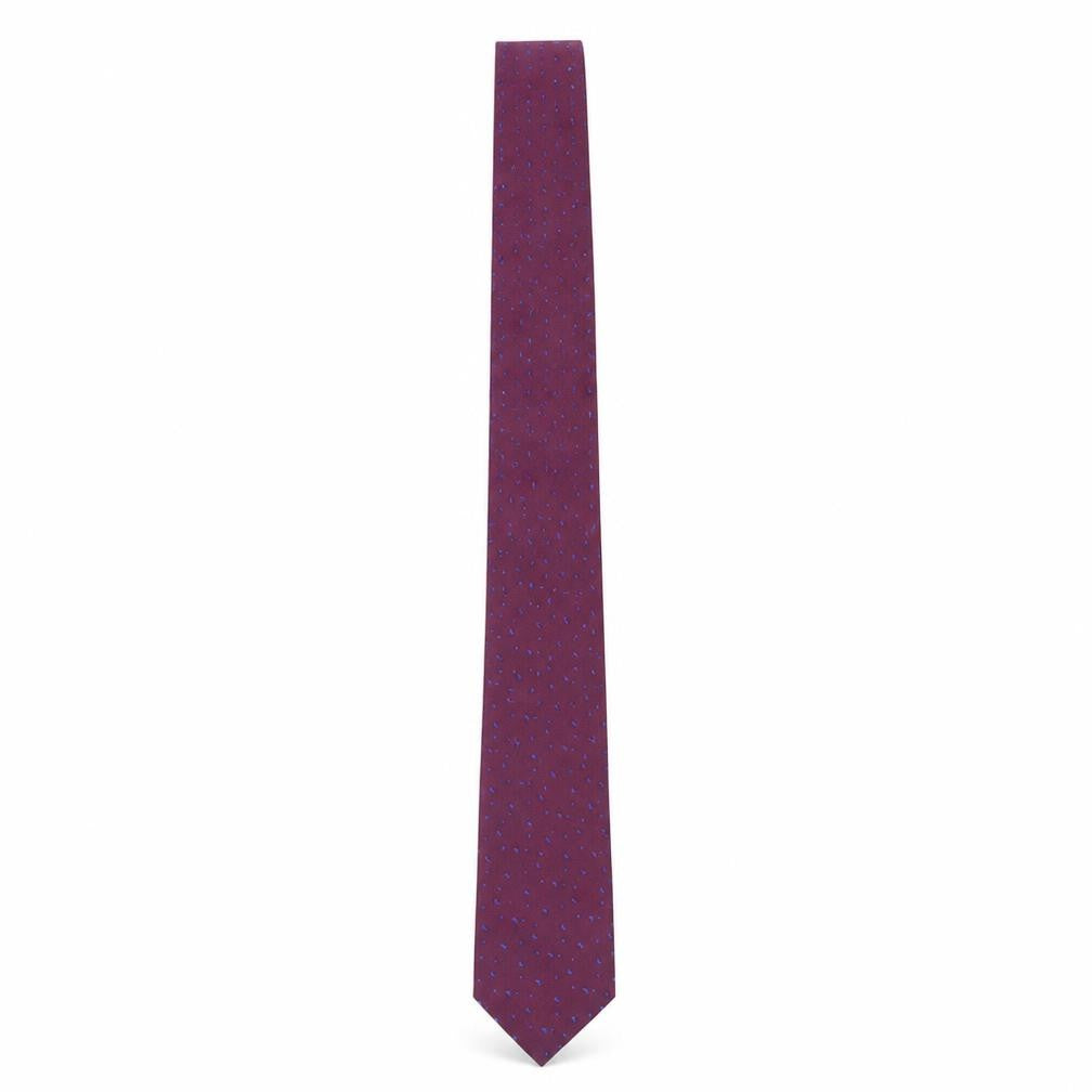 Mens Moss London Red Geometric 100% Polyester Slim Tie