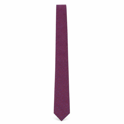 Mens Moss London Red Geometric 100% Polyester Slim Tie