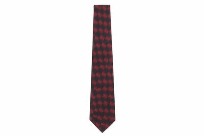 Mens Pierre Cardin Red Plaids & Checks 100% Silk  Tie