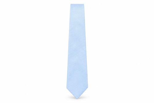 Front view of Thomas Nash Men's Blue Geometric Polyester Tie