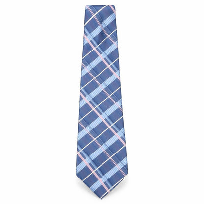 Mens Jeff Banks Blue Plaids & Checks 100% Silk  Tie