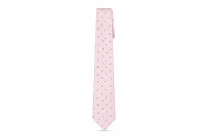 Van Heusen Men's Pink Geometric Silk Tie One Size