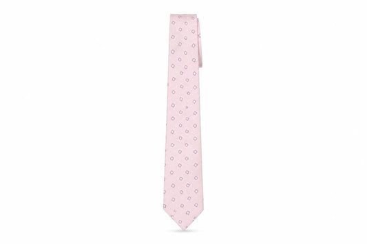 Van Heusen Men's Pink Geometric Silk Tie One Size