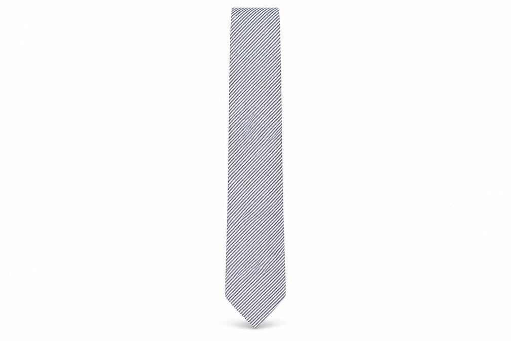 Mens Van Heusen Blue Striped 100% Silk  Tie