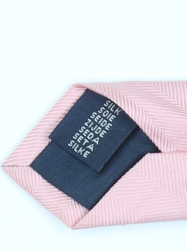 Mens Daniel Hechter Pink  100% Silk  Tie