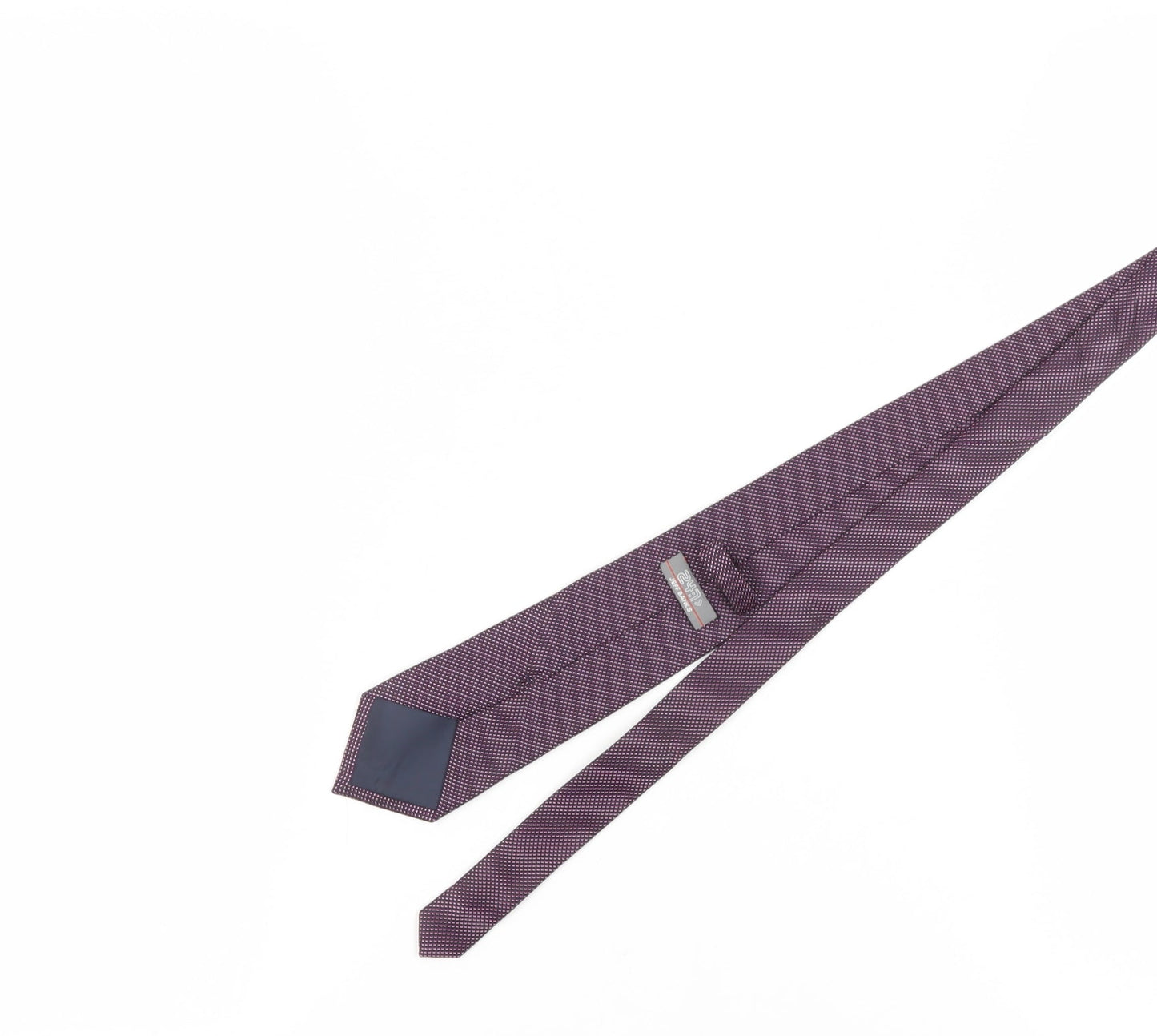 Jeff Banks Men's Purple Geometric Slim Tie