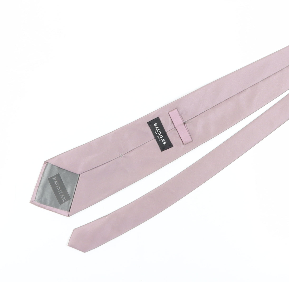 Mens BAUMLER Pink  100 Slim Tie