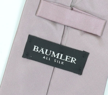 Mens BAUMLER Pink  100 Slim Tie