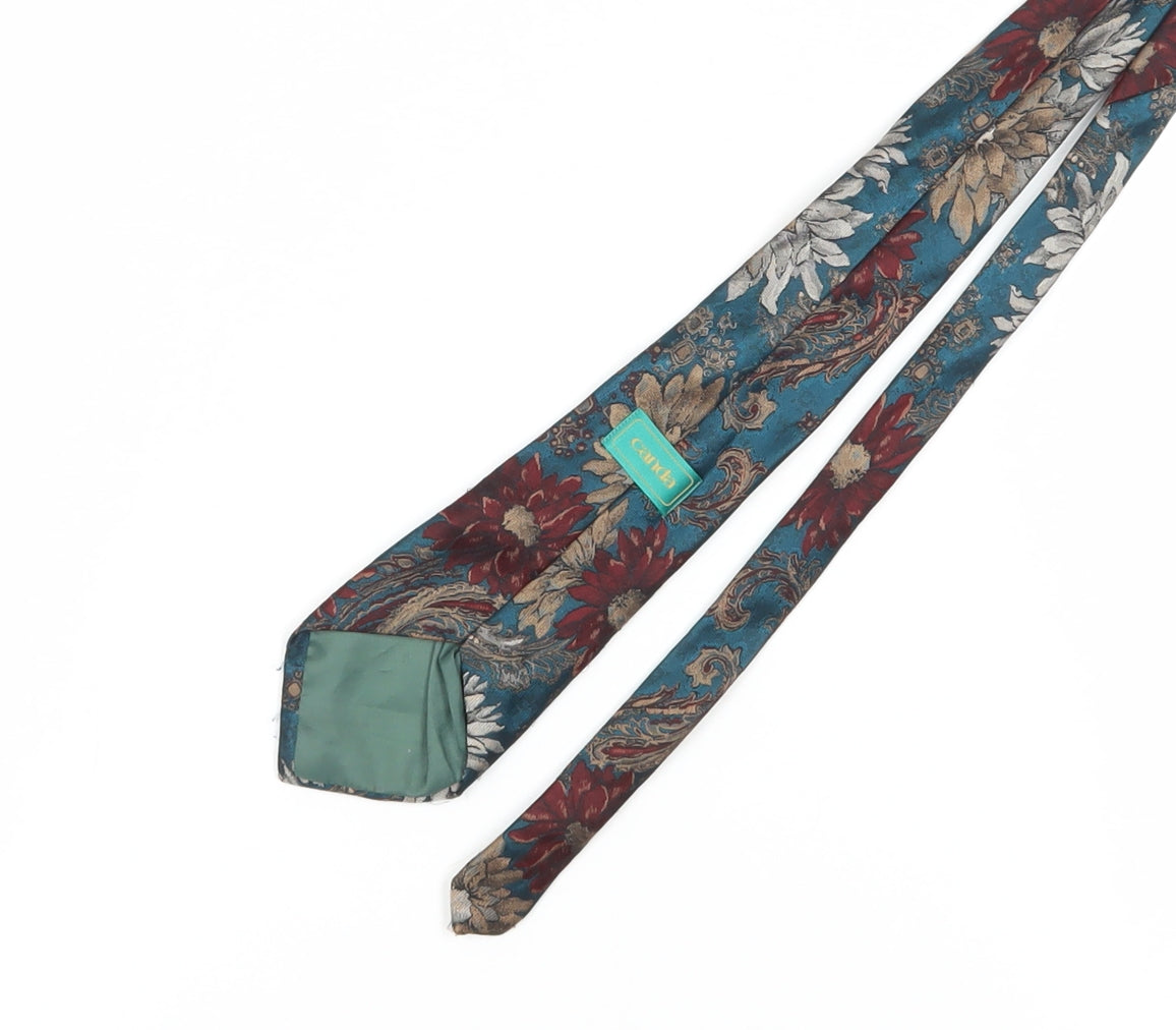 Mens Canda Multicoloured Floral 100% Polyester  Tie