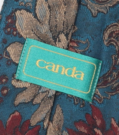 Mens Canda Multicoloured Floral 100% Polyester  Tie