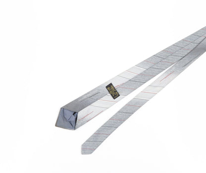 Marks and Spencer Men's Grey Striped Slim Tie