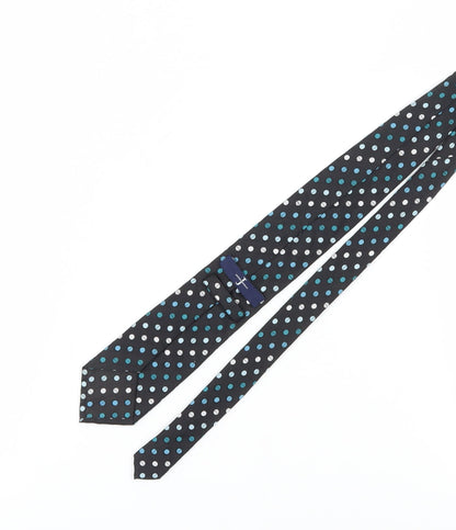 Jasper Conran Men's Black Silk Polka Dot Tie