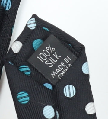 Jasper Conran Men's Black Silk Polka Dot Tie