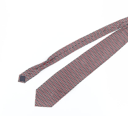 M. de Villandry Men's Red Silk Geometric Tie One Size