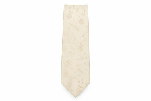 Berwin & Berwin Men's Beige Silk Floral Tie