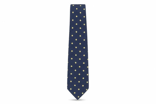 Bäumler Men's Silk Blue Geometric Tie