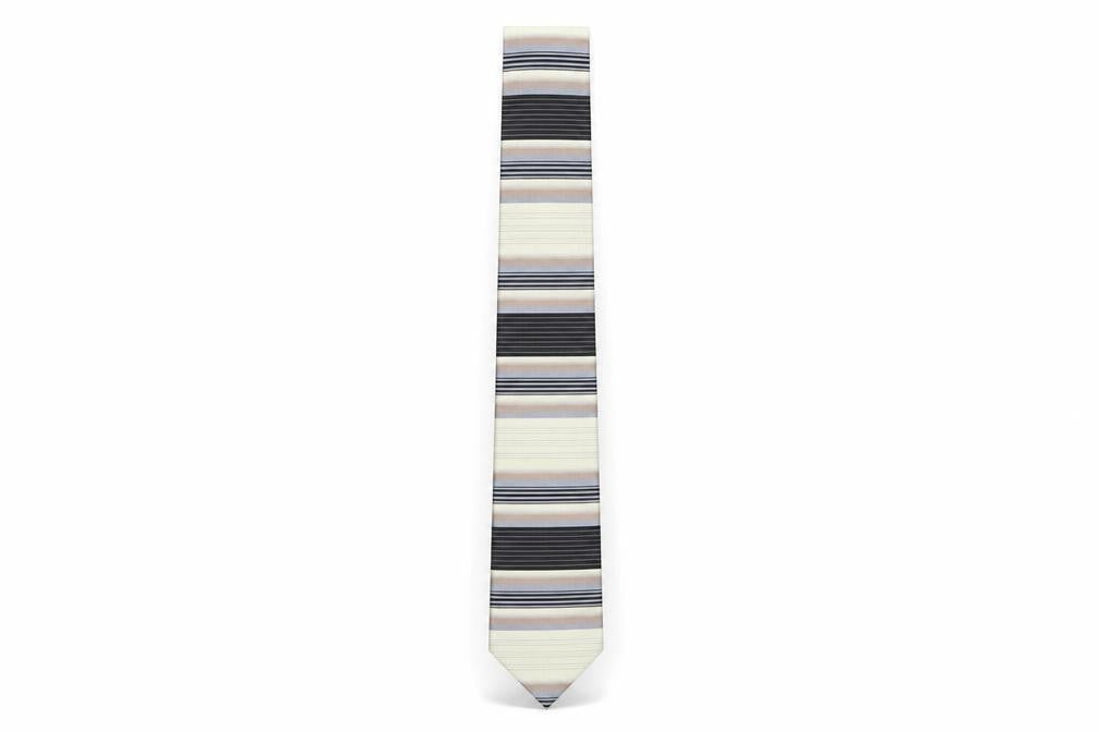 Mens Van Heusen Multicoloured Striped 100% Silk  Tie