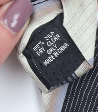 Van Heusen Men's Multicoloured Striped Silk Tie