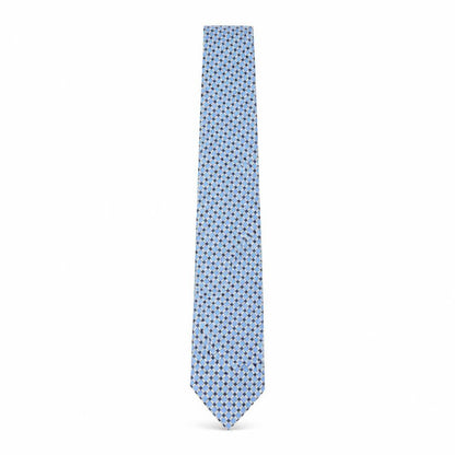 Mens DeHavilland Blue Plaids & Checks 100% Silk  Tie