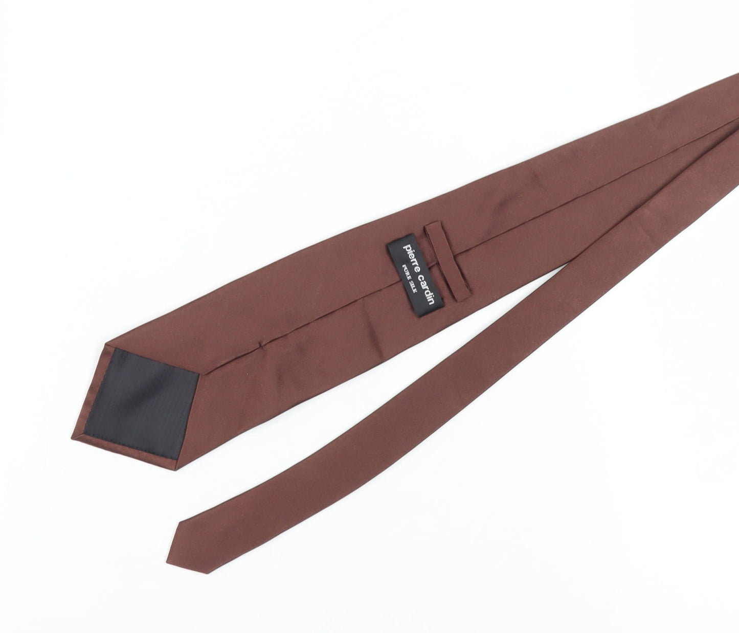 Pierre Cardin Men's Brown Silk Tie One Size