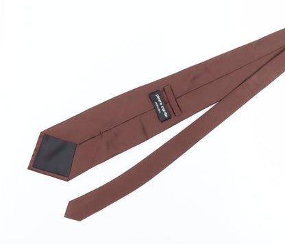 Pierre Cardin Men's Brown Silk Tie One Size