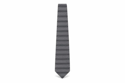 Mens Jeff Banks Grey Striped 100% Silk  Tie