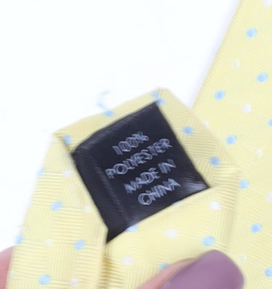 Thomas Nash Men's Yellow Polka Dot Tie One Size