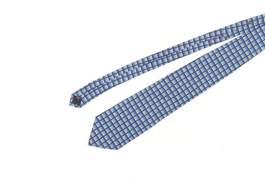 Van Heusen Men's Blue Geometric Silk Tie
