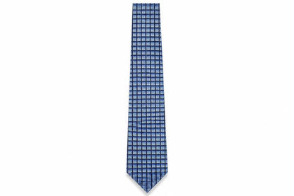 Mens Van Heusen Blue Geometric 100%  Tie