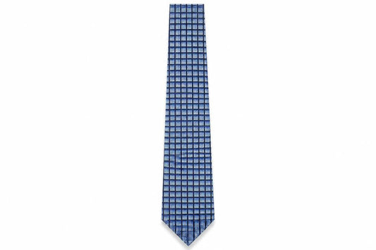 Mens Van Heusen Blue Geometric 100%  Tie