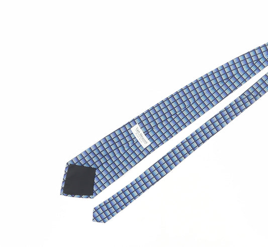 Van Heusen Men's Blue Geometric Silk Tie